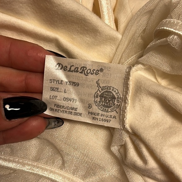 1960’s DeLaRose Cream Lace bodysuit - Picture 8 of 10